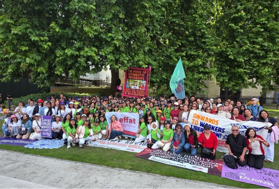Group photo of International Domestic Workers Day 2026, London